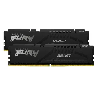 【Kingston 金士頓】FURY Beast Black 獸獵者 DDR5-6000 16G*2 桌上型超頻記憶體(★KF560C36BBEK2-32)