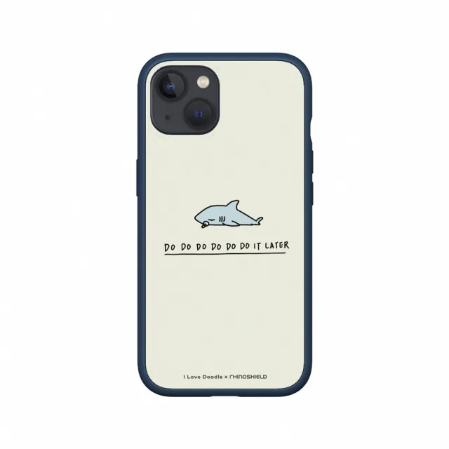 【RHINOSHIELD 犀牛盾】iPhone 13 mini/13 Pro/Max Mod NX手機殼/I Love Doodle-鯊魚(I Love Doodle)