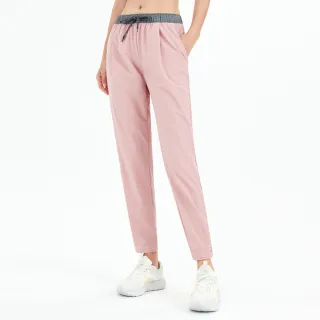 【Confio 康菲歐】抽繩高爾夫褲-粉色(休閒褲 運動褲 golf女裝 透氣 顯瘦 舒適 戶外 機能 訓練S~XL)