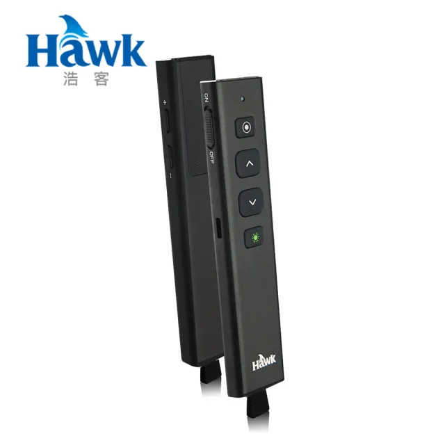 【Hawk 浩客】Hawk G600 多功能數位雷射簡報器-黑色綠光(12-HTG600GBK)