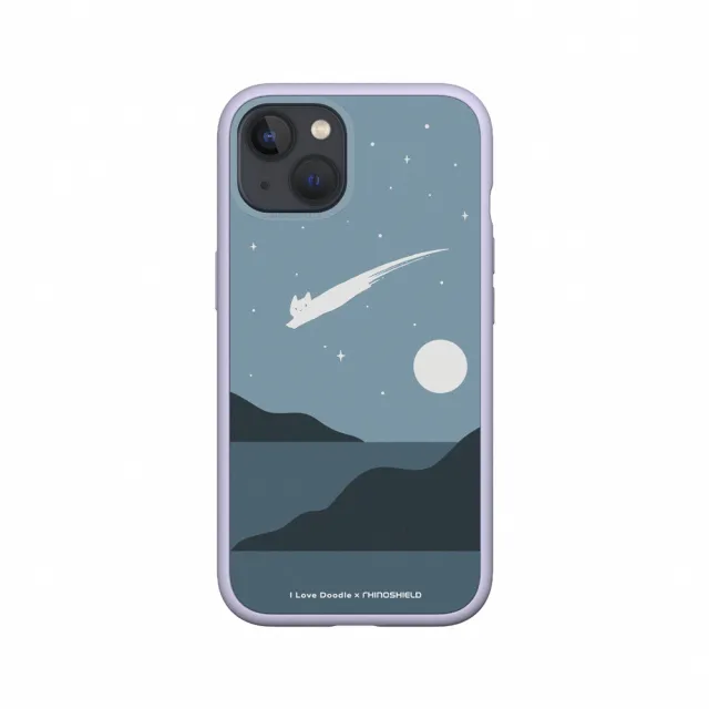【RHINOSHIELD 犀牛盾】iPhone 11/11 Pro/Max Mod NX手機殼/I Love Doodle-貓咪流星(I Love Doodle)