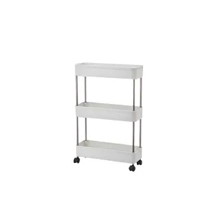 【YOIMONO LIVING】「北歐風格」縫隙收納置物推車(13CM/三層)