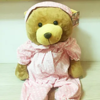 【TEDDY HOUSE泰迪熊】泰迪熊玩具玩偶公仔絨毛娃娃可愛睡衣泰迪熊特大粉紅(正版泰迪熊陪伴您快樂每一天)