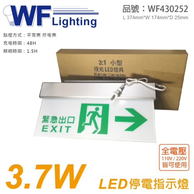 【DanceLight 舞光】2入 LED-28007 3.7W 全電壓 停電指示燈 右邊 方向指示 _ WF430252