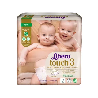 【麗貝樂】Touch 黏貼型 3號 S 紙尿褲/尿布(28片)