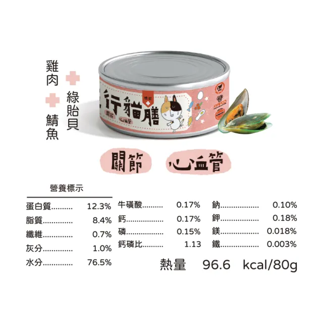 【寵物健康筆記】五行貓膳【機能＋】全能主食罐 80gx24罐(無穀 低磷 低碳水 適合糖尿病貓)