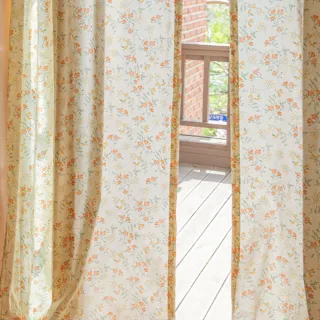 暖陽小碎花純棉透光窗簾 150x230