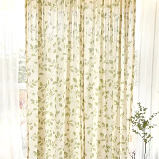葉綠小清新透光窗簾 150x230