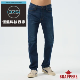 【BRAPPERS】男款 中腰彈性直筒褲(深藍)