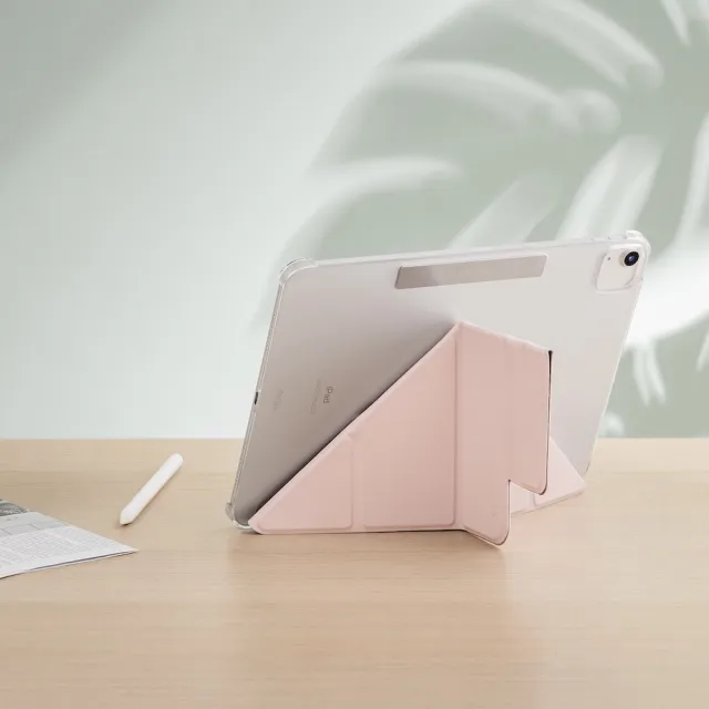 【SwitchEasy 魚骨牌】2024 iPad Air 13吋 Origami Nude 多角度透明保護殼(支援2022 Pro 12.9)