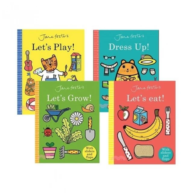 Jane Foster Dress Up! / Let′s Eat! / Let′s Grow / Let′s Play （共4本）