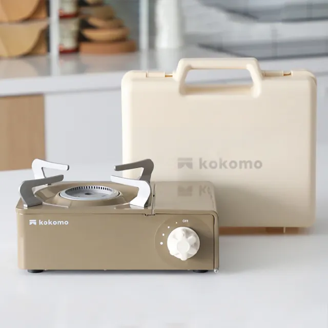 【kokomo】kokomo便攜美型卡式爐 象牙白/抹茶綠/卡其棕(KM-205)