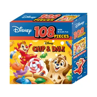 Disney奇奇蒂蒂 108片盒裝拼圖（A）