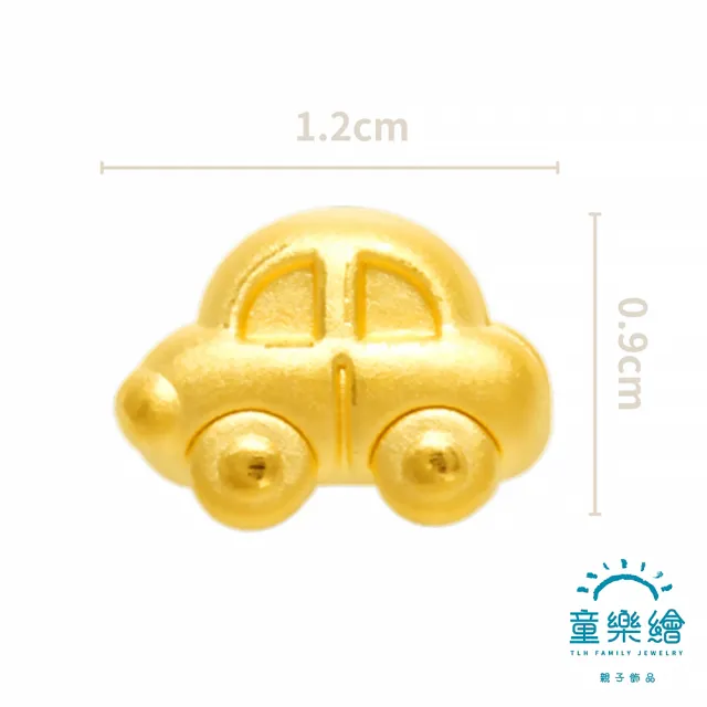 【童樂繪金飾】黃金車 Luxury car 兒童紅繩手鍊約重0.23錢±0.03(彌月金飾 彌月禮)
