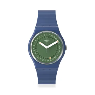 【SWATCH】CYCLES OF INDIGO 經典手錶/男錶/女錶/瑞士製造 SO28N403(34mm)