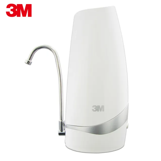 【3M】S003-CG DIY可生飲桌上型淨水器-鵝頸款+前置樹脂軟水系統超值兩件組