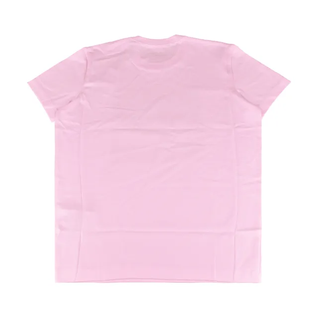 【COACH】COACH白字LOGO方形C字印花純棉短袖T恤(女款/淺粉)