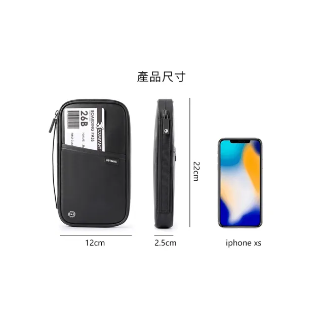 【Seoul house】RFID多功能防水包 證件護照包(共三色)