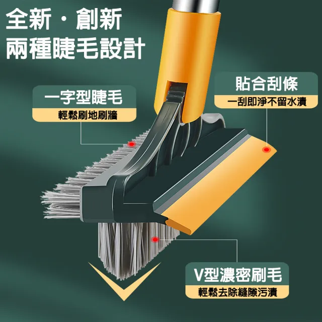 【德利生活】升級款地板縫隙刷(三效合一/輕鬆去汙/打掃必備)
