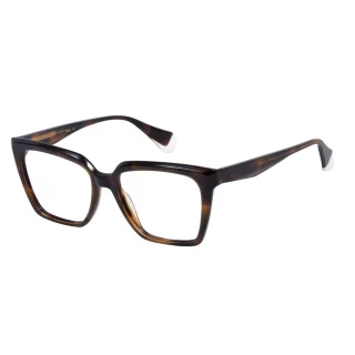 【GIGI Studios】西班牙時尚 日常大方框光學眼鏡(玳瑁 - CINDY-6710/2)