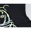 【KENZO】KENZO標籤LOGO多彩虎頭印花設計純棉短袖圓領T恤(男款/黑)