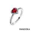 【Pandora 官方直營】鮮明紅心戒指