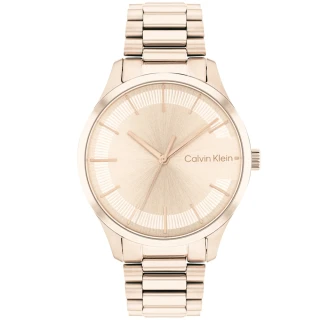 【Calvin Klein 凱文克萊】CK 優雅時尚腕錶-35mm/玫瑰金(CK25200042)