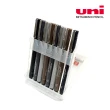 【UNI】棕灰色系耐水性代針筆8入組(含A5速寫本)