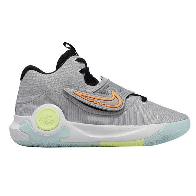 【NIKE 耐吉】籃球鞋 KD Trey 5 X EP 灰 橘 藍 杜蘭特 男鞋 氣墊 魔鬼氈 平民版(DJ7554-009)