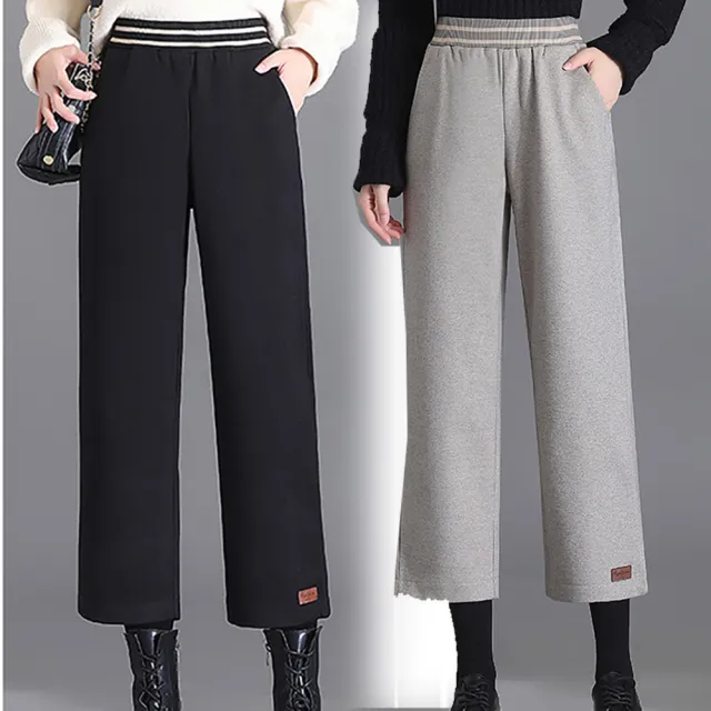 【麗質達人】2165簡約百搭毛料八分褲AA(M-5XL)