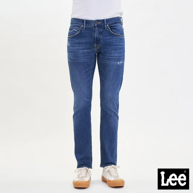【Lee】出清品-男裝 牛仔褲 / 709 低腰合身小直筒 中藍洗水 / 101+ 系列(LL220240793)