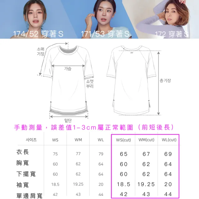【STL】韓國 FreshUp 抗UV 防曬 寬鬆 長版 蓋臀 女 運動 短袖上衣 前短後長 大尺碼(Black黑色)