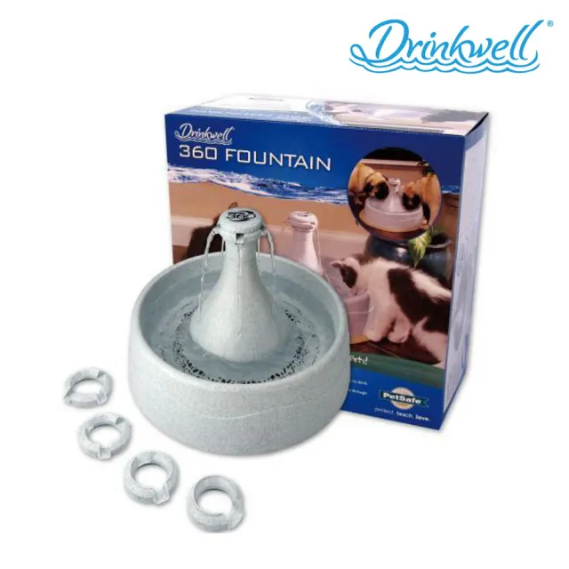【Drinkwell 好好喝】360度寵物瀑布噴泉(3.8公升)(0810904)(寵物飲水機)