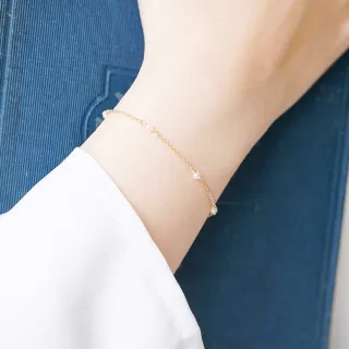 【Ficelle】愛情美滿 珍珠 K金 小宇宙盛事手鍊(輕珠寶 天然石 磁場 開運 設計款 手工製作)