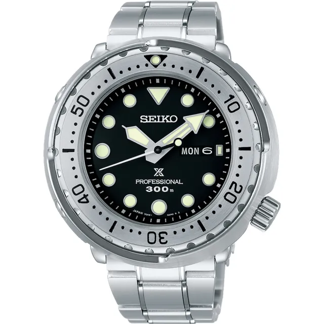 【SEIKO 精工】PROSPEX 鮪魚罐頭 300米潛水石英錶 送行動電源 畢業禮物(S23633J1/7C46-0AN0S)