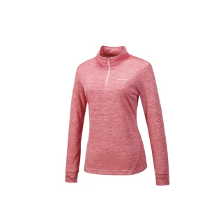 【Mountneer 山林】女雲彩針織保暖上衣-玫瑰紅-42P16-40(t恤/女裝/上衣/休閒上衣)