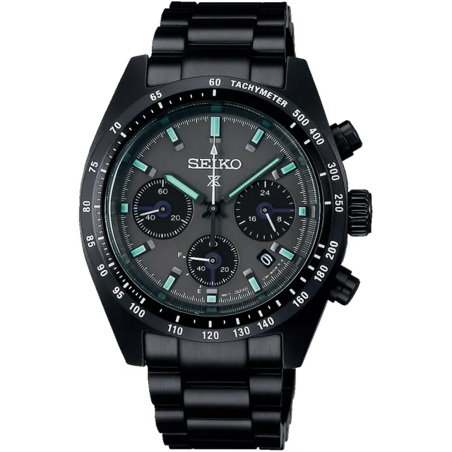 【SEIKO 精工】Prospex SPEEDTIMER 黑潮夜視 太陽能三眼計時錶 618年中慶 推薦(SSC917P1/V192-0AF0SD)