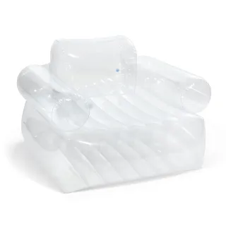 【INTEX 原廠公司貨】清澈透明充氣沙發/充氣扶手椅(66502NP)