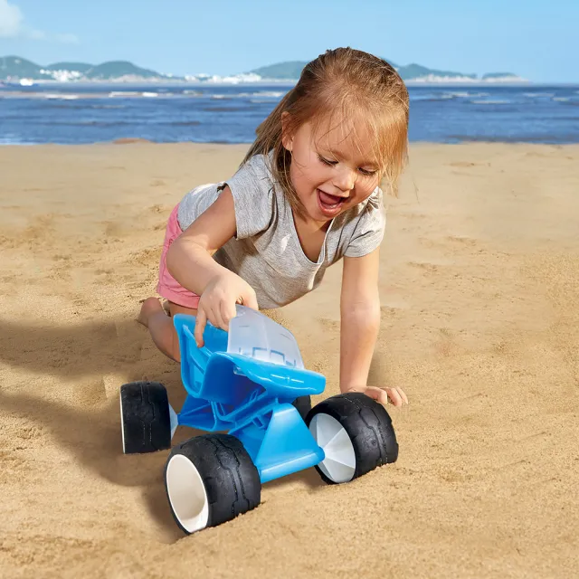 【德國Hape】沙灘越野車(紅色/藍色/2色可選/沙灘/戲水玩具)