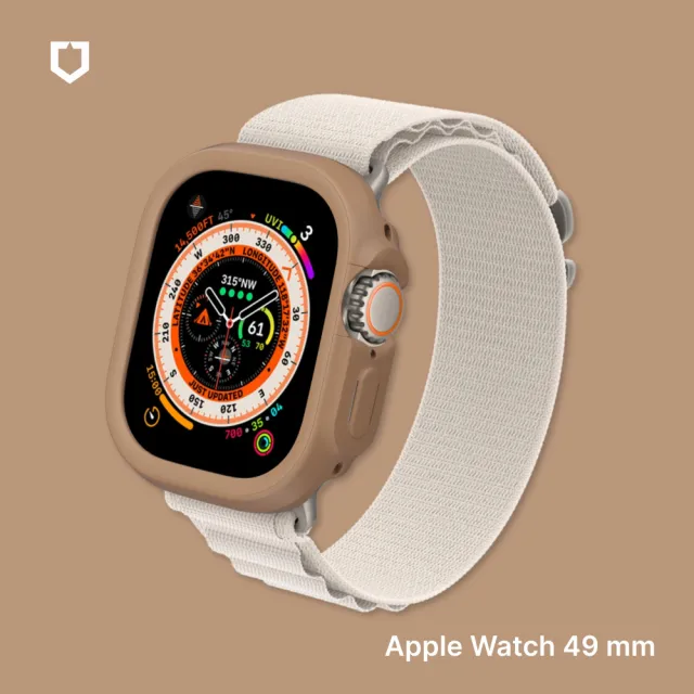 【RHINOSHIELD 犀牛盾】Apple Watch Ultra/Ultra2 49mm CrashGuard NX模組化防摔邊框手錶保護殼