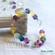 【Naluxe】螢石 設計款開運手鍊(鑽石造型轉運珠 夢幻千層色)