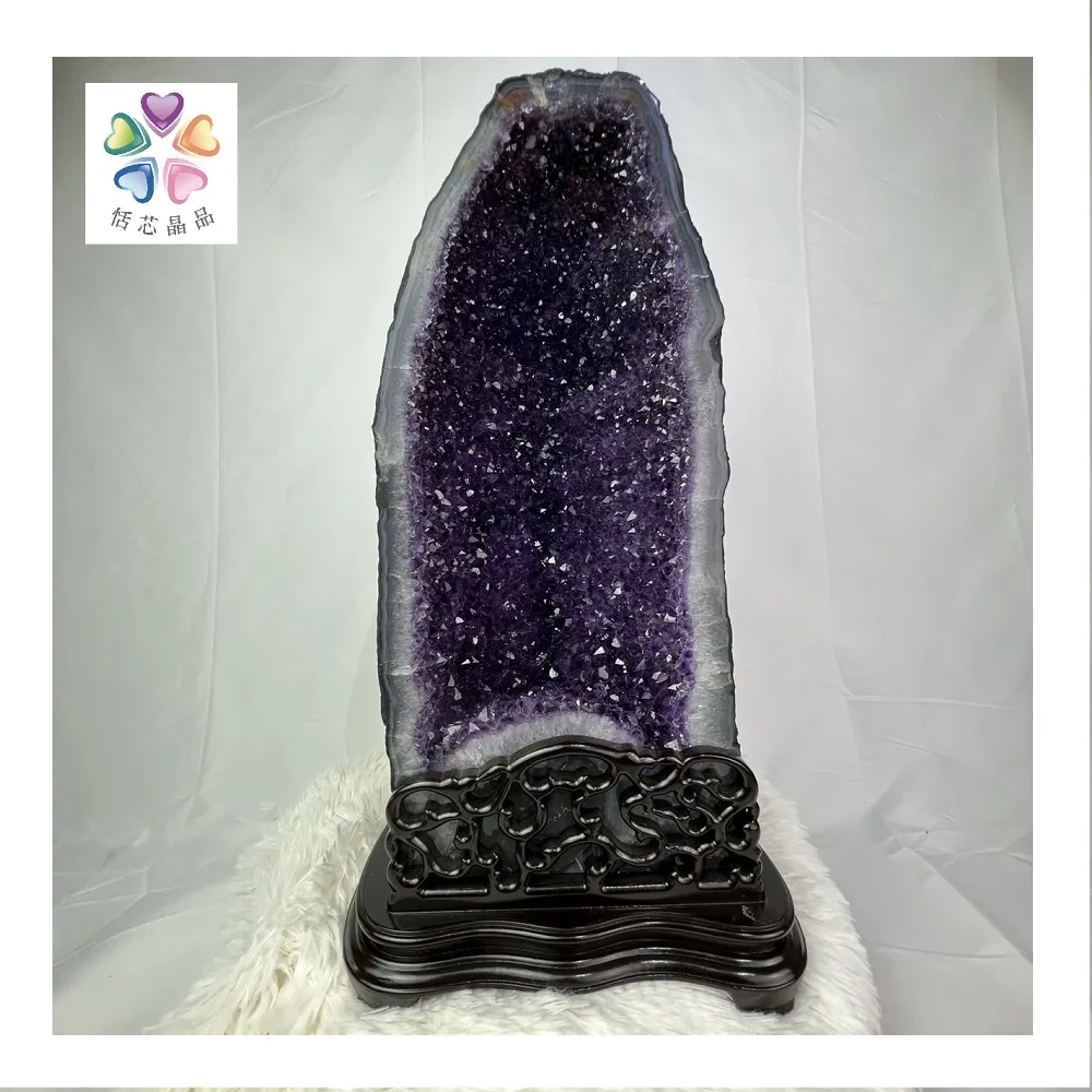 恬芯晶品】巴西24.7KG頂級紫晶洞新居財位擺設KA26(紫水晶洞開運水晶洞 
