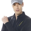 【Lynx Golf】首爾高桿風格！男款合身版吸排抗UV左胸LOGO印花剪裁造型長袖立領POLO衫(二色)