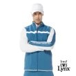 【Lynx Golf】首爾高桿風格！男款防風防潑水內刷毛保暖後背配布剪裁LOGO字樣無袖背心(二色)