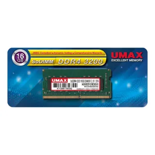 【UMAX】DDR4 3200 16GB 筆記型記憶體(2048x8)