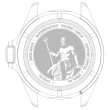 【EDOX 伊度】SkyDiver 海神波賽頓 1000米潛水機械錶-黑x銀(E80120.3NM.NIN)