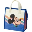 【小禮堂】Disney 迪士尼 米奇 方形不織布保冷便當袋 - 米藍大頭款(平輸品)