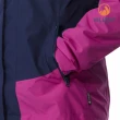 【Hilltop 山頂鳥】GORE-TEX單件式防水透氣短大衣（可銜接內件） 女款 紫/深藍｜PH22XFY3ECJE