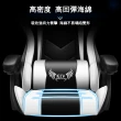 【E家工廠】電競椅 賽車可躺式 電腦椅 遊戲椅 賽車椅皮革椅(279-AJ電競椅（黑色+白色）)