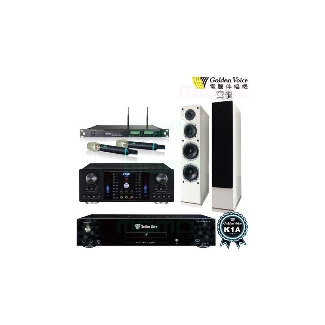 【金嗓】K1A+FNSD A-380N+ACT-8299PRO++AS-168 黑(6TB點歌機+卡拉OK綜合擴大機+無線麥克風+落地式喇叭)